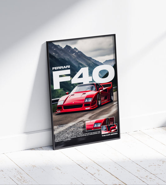Ferrari F40 Poster