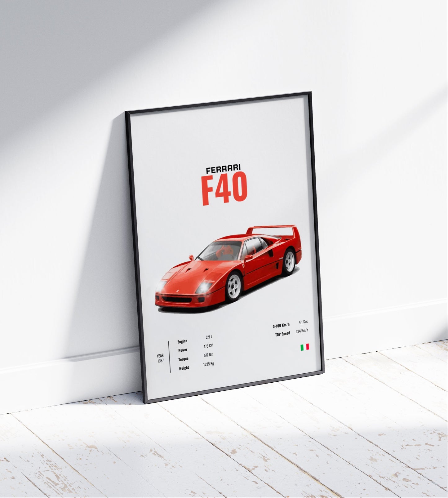 Ferrari F40 Poster