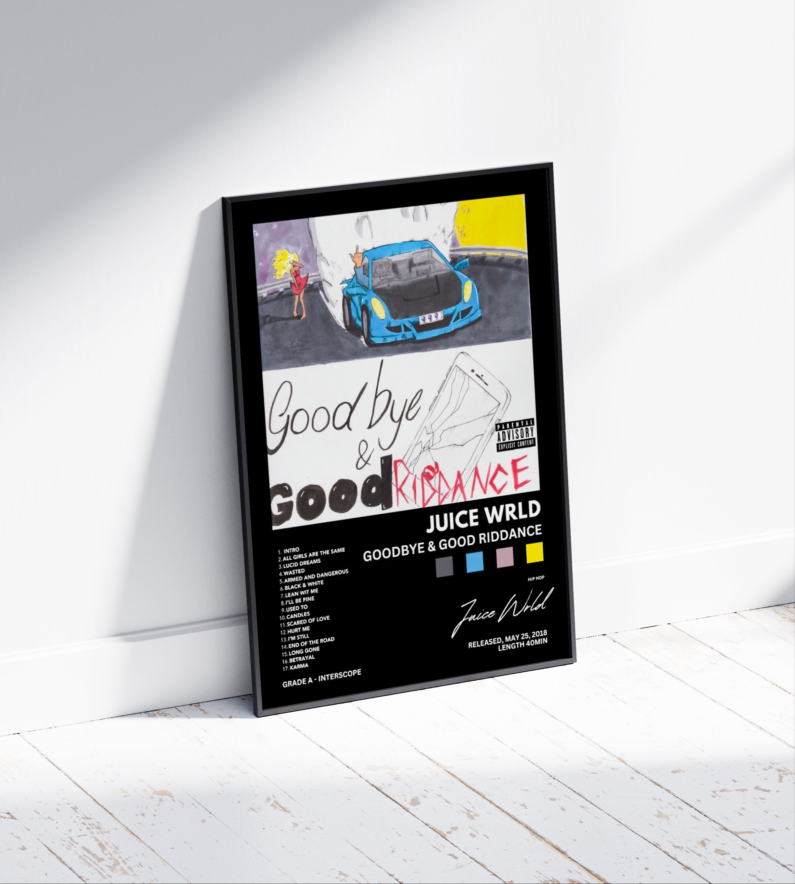 Juice Wrld 'Goodbye & Good Riddance' Album Poster – 12POSTERS