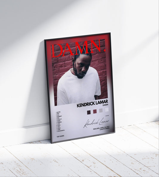 Kendrick Lamar 'Damn' Album Poster