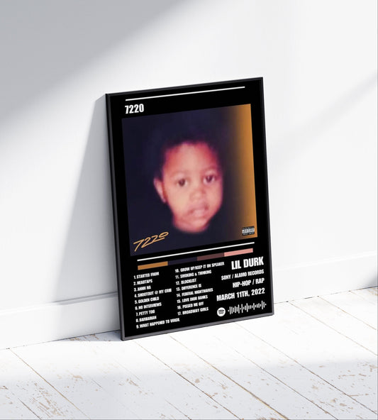 Lil Durk '7220' Album Poster